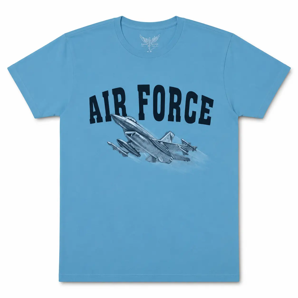 AIRFORCE Tshirt ACIK MAVI BISIKLET YAKA