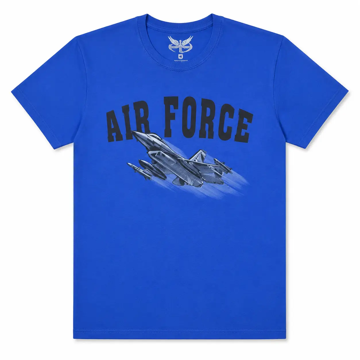 AIRFORCE Tshirt KOYU MAVI BISIKLET YAKA