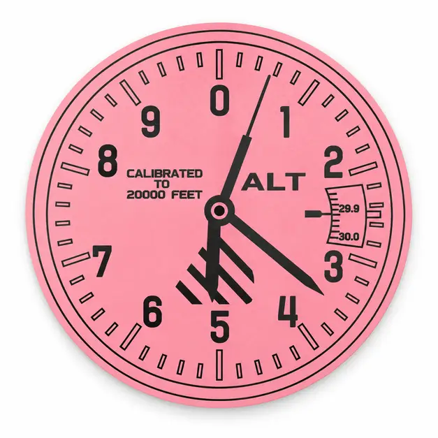 Bardak Altlığı "Altimetre" - Pembe