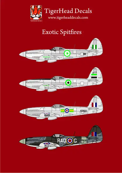 Exotic Spitfires Mk.22s ( 1/72 )