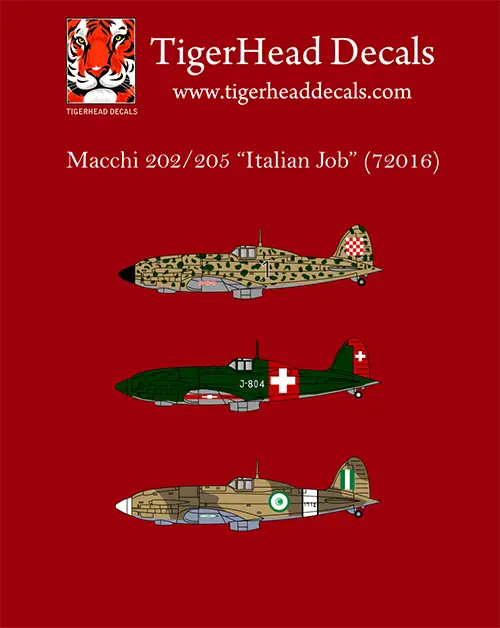 “Italian Job” Macchi 202/205 in International Service ( 1/48 )