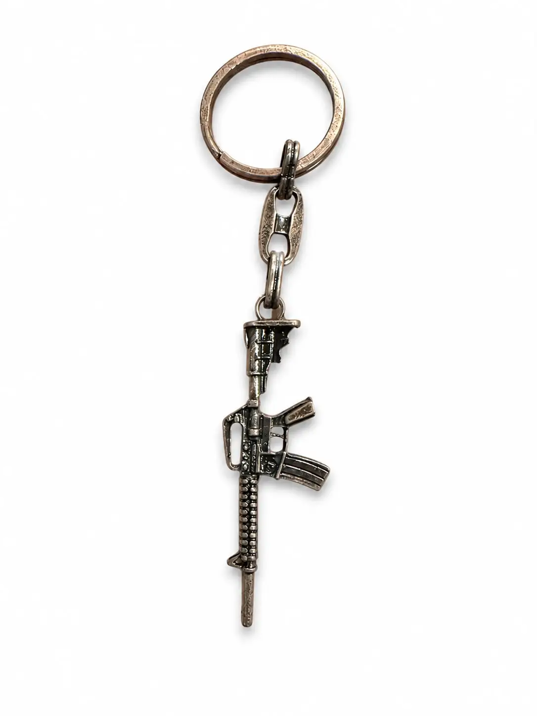 Metal Anahtarlık tüfek Bronz