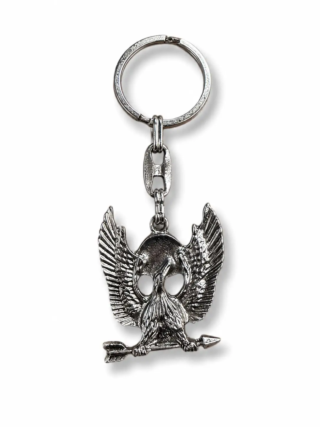 Metal Anahtarlık Oklu Kartal Bakır
