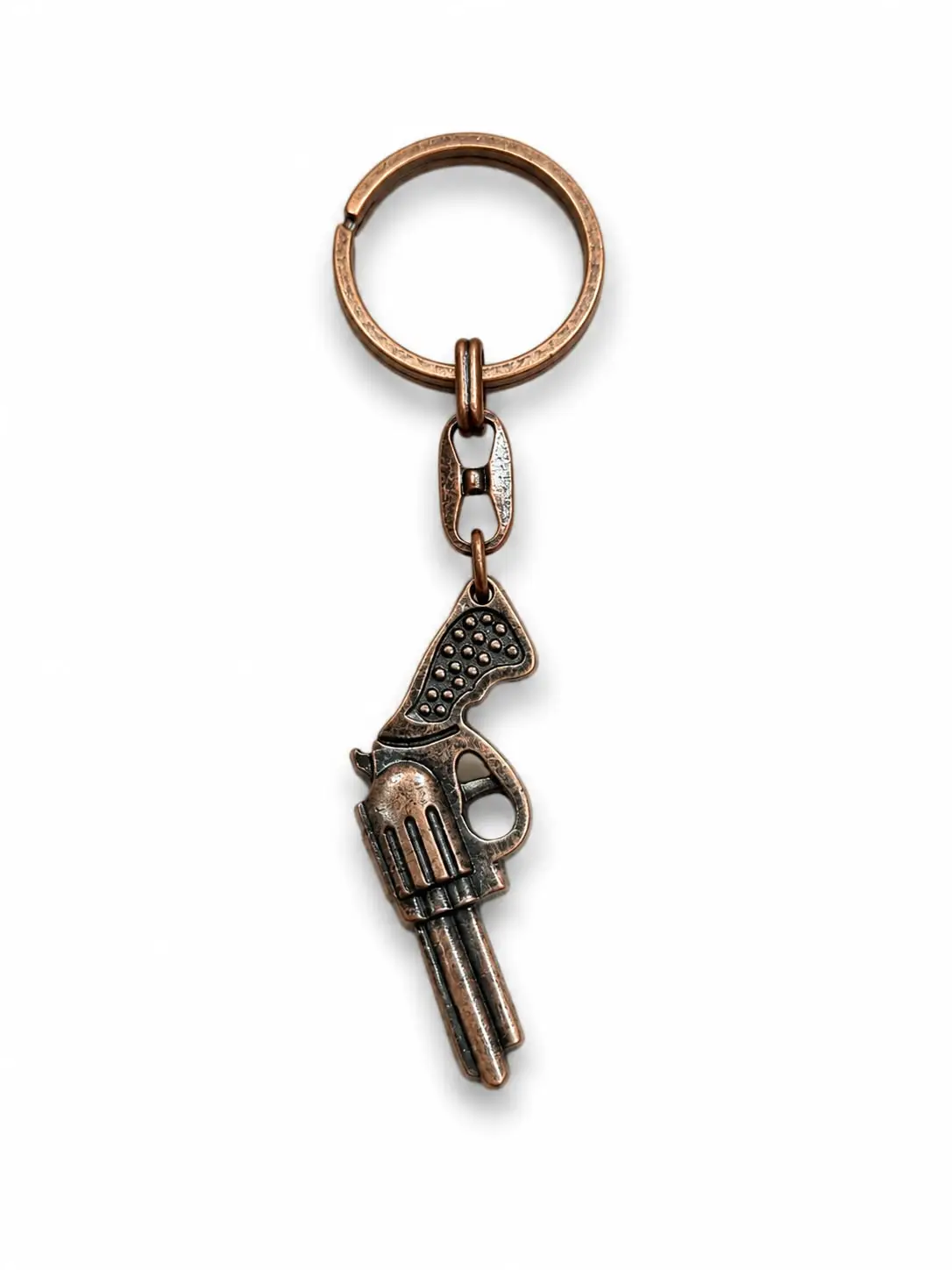 Metal Anahtarlık Tabanca Toplu Bronz
