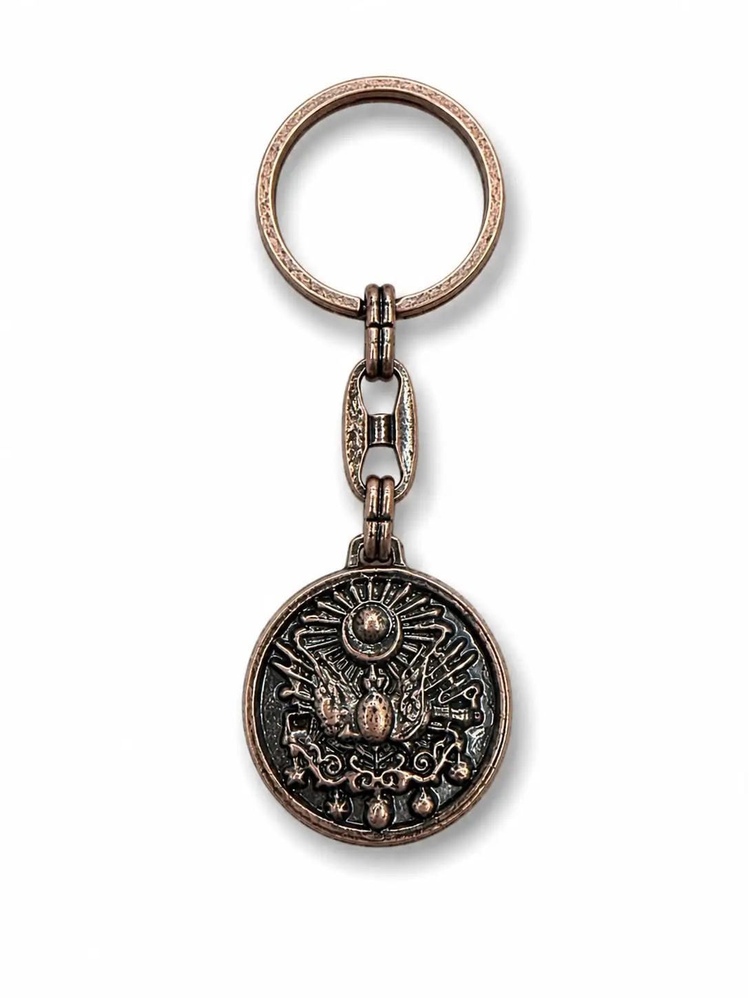 Metal Anahtarlık Tuğra Bronz