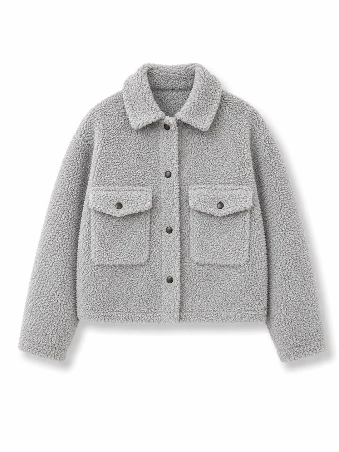 Peluş Mont ( Gri )