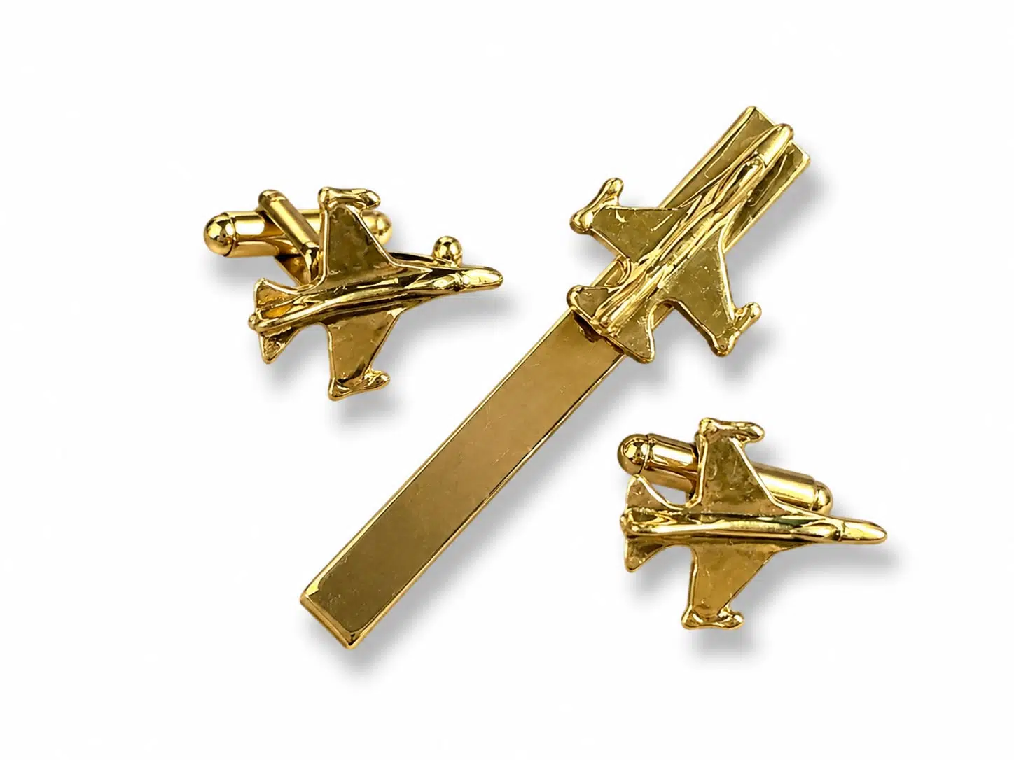 Set "F-16 Gold Kol D + Kravat IGN" Siyah Kutu