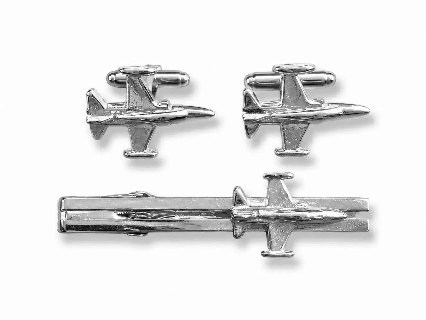 Set "F-5 Silver Kol D + Kravat IGN" Siyah Kutu