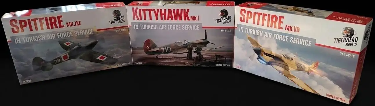 TIGERHEAD SET OF 3 LEGENDS in Turkish Air Force service ( 1/48 )