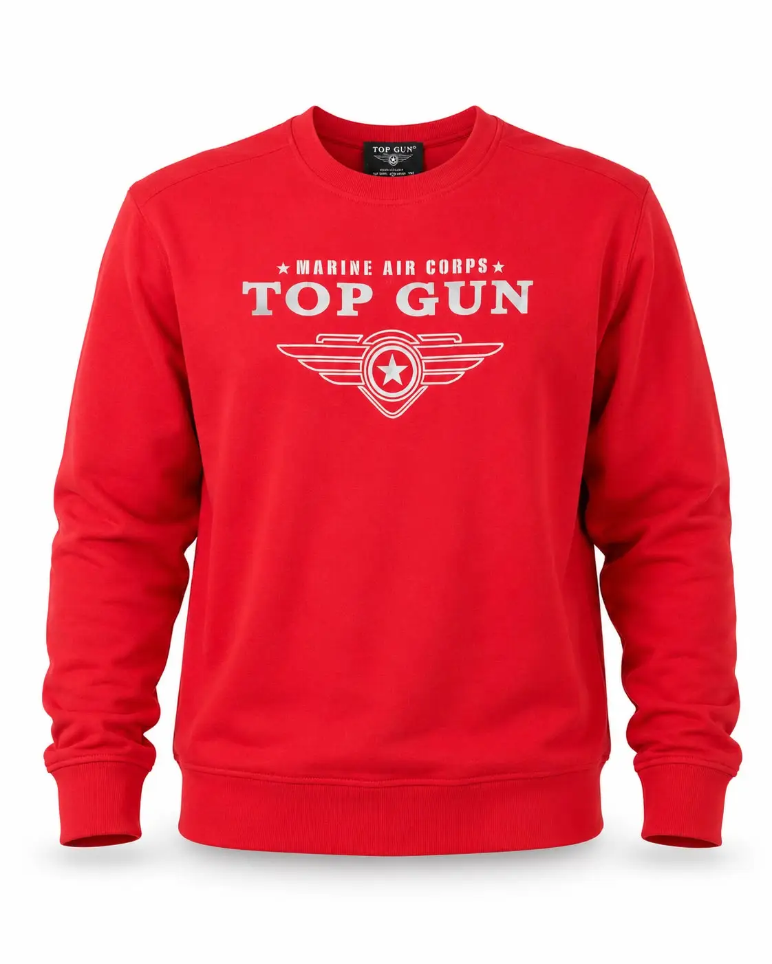 "Top Gun" Baskılı Sweat Kırmızı