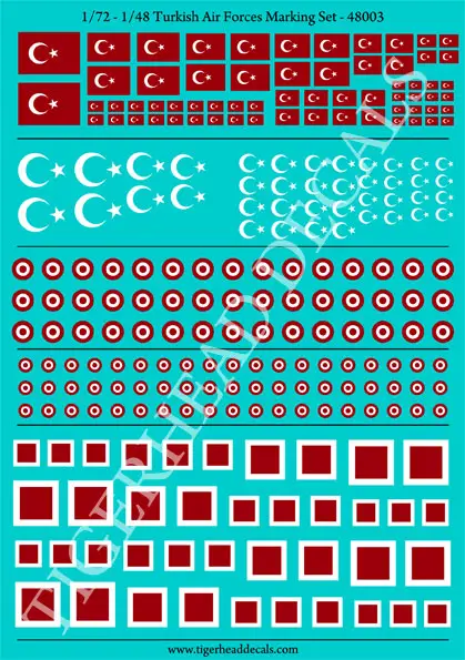 Turkish Air Forces Marking Set ( 1/48 )