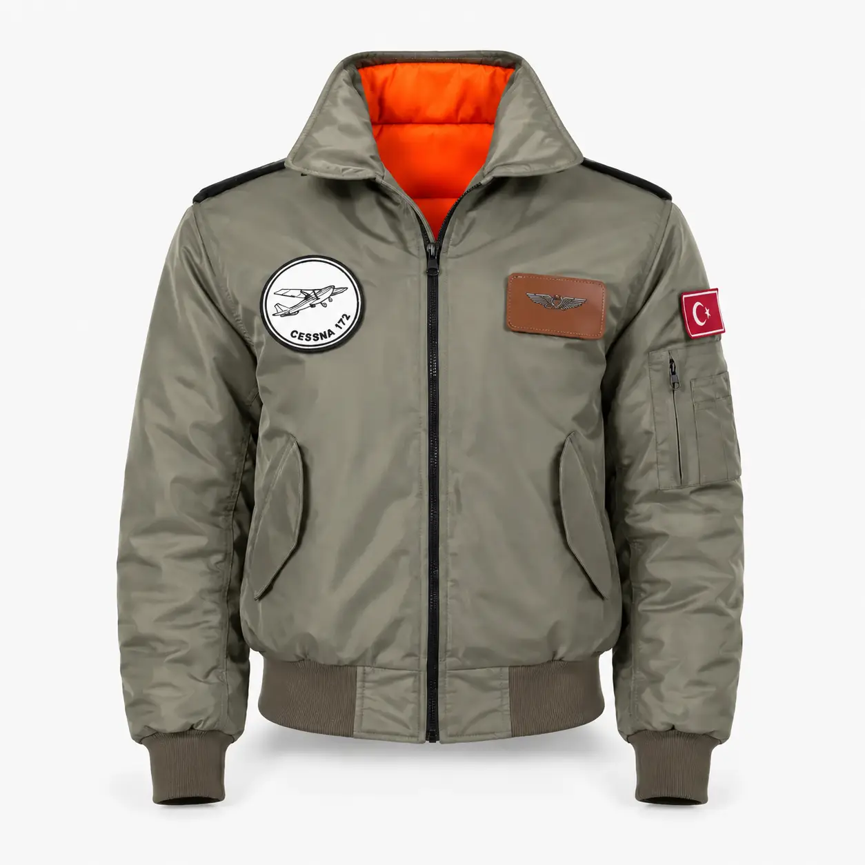 YAKALI Pilot Montu Haki Kumaş SYK88_H